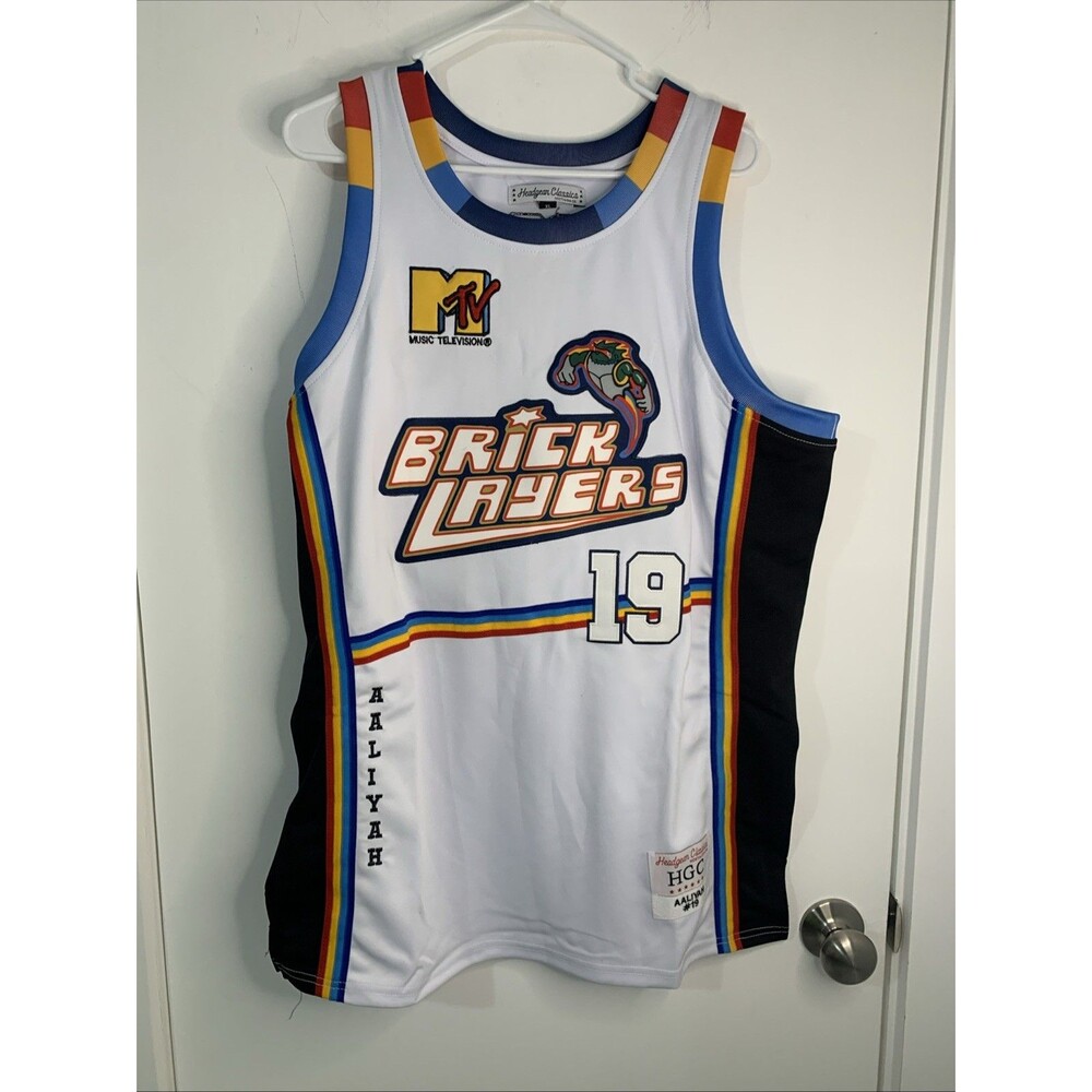 Headgear - Aaliyah Brick Layer Basketball Jersey New With Tags MTV  Large $140‎